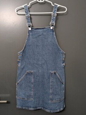 & Other Stories Denim Overall Mini Dress